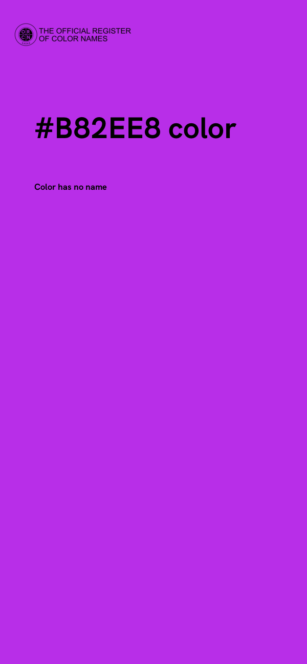 #B82EE8 color image