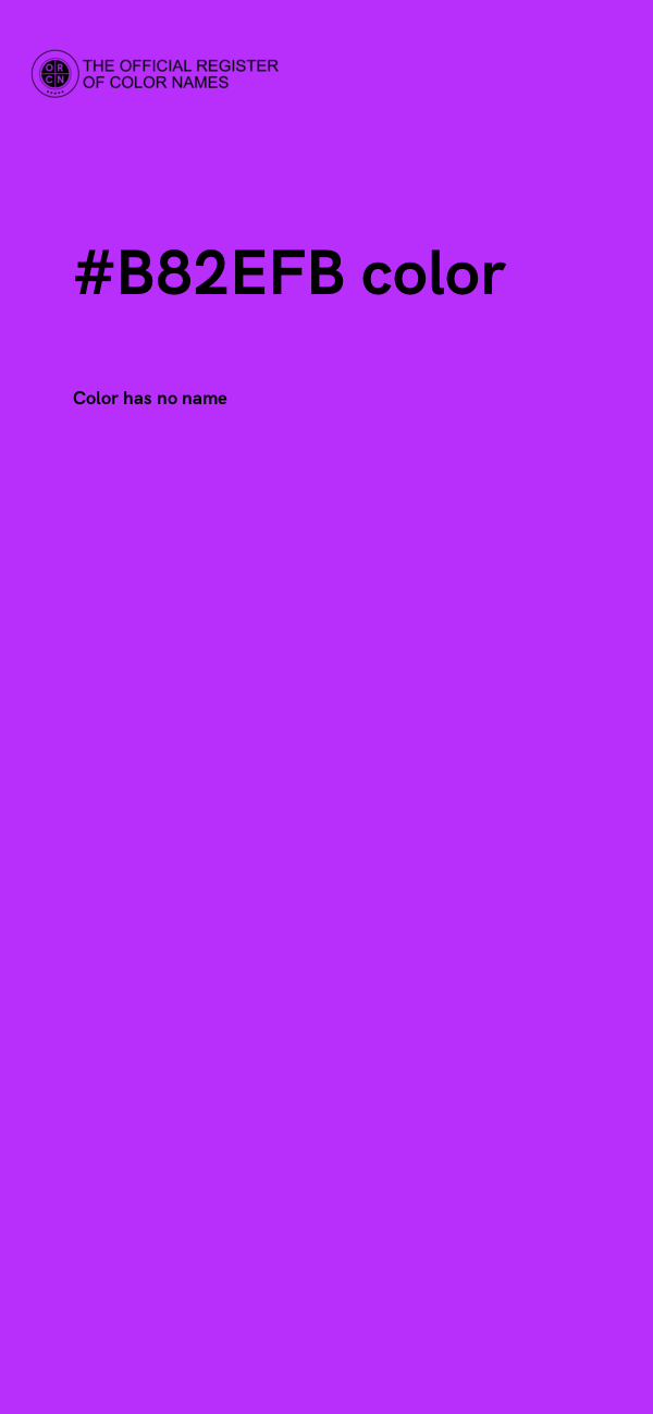 #B82EFB color image