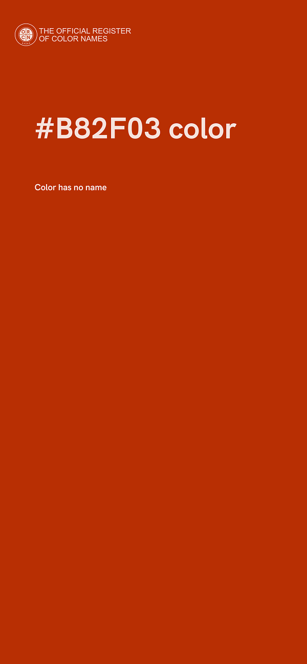 #B82F03 color image