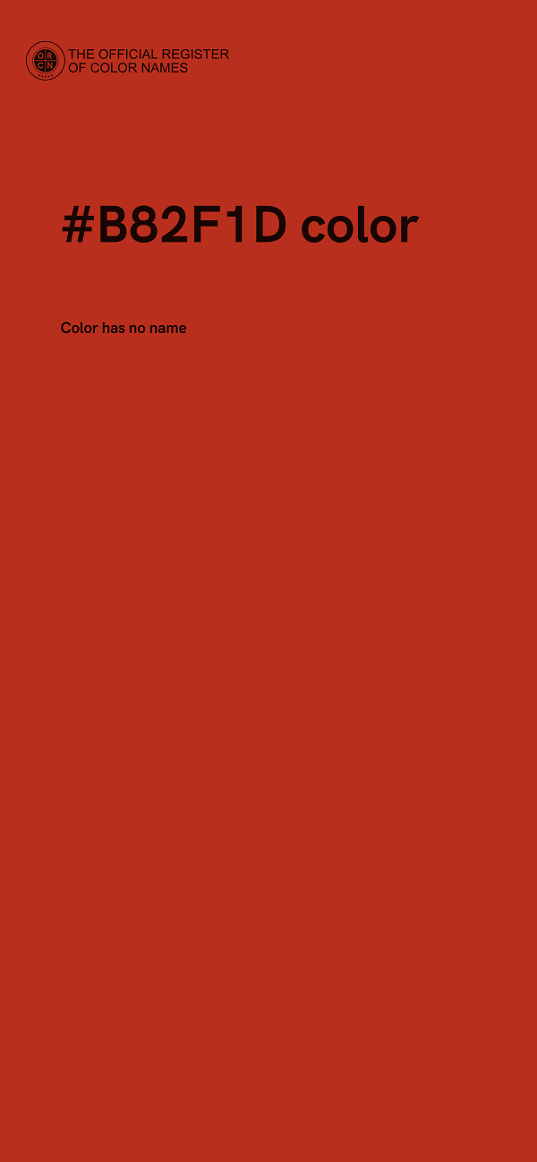 #B82F1D color image