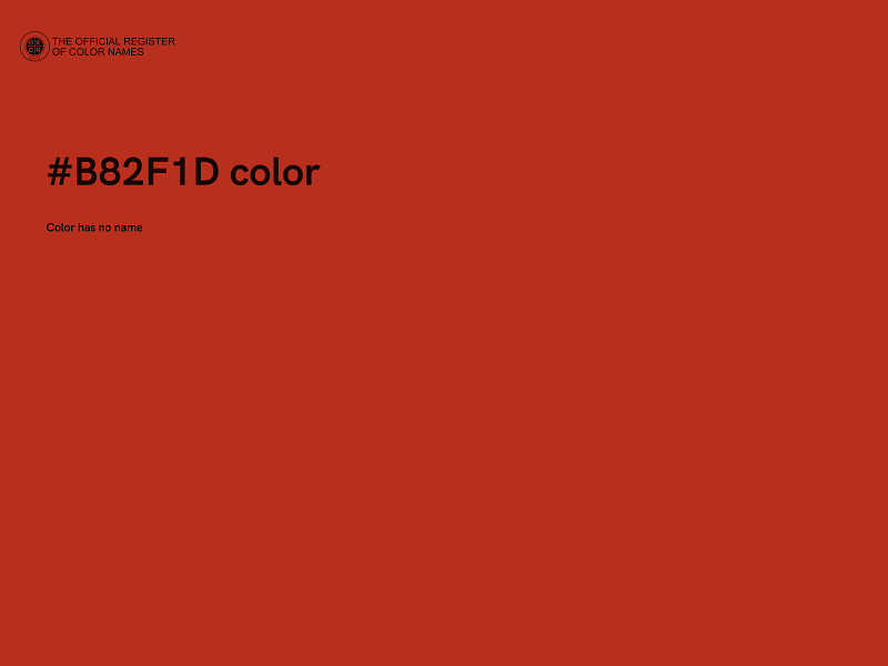 #B82F1D color image