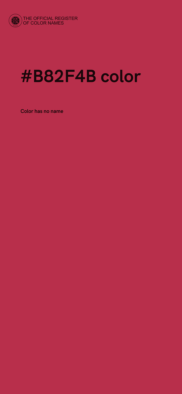 #B82F4B color image
