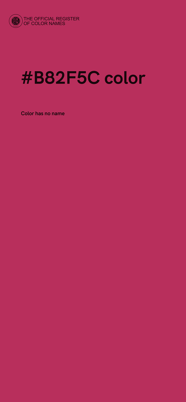 #B82F5C color image