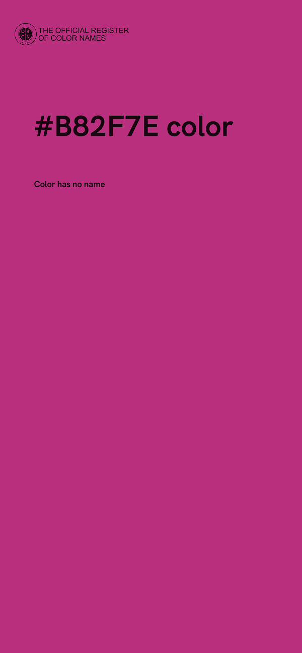 #B82F7E color image