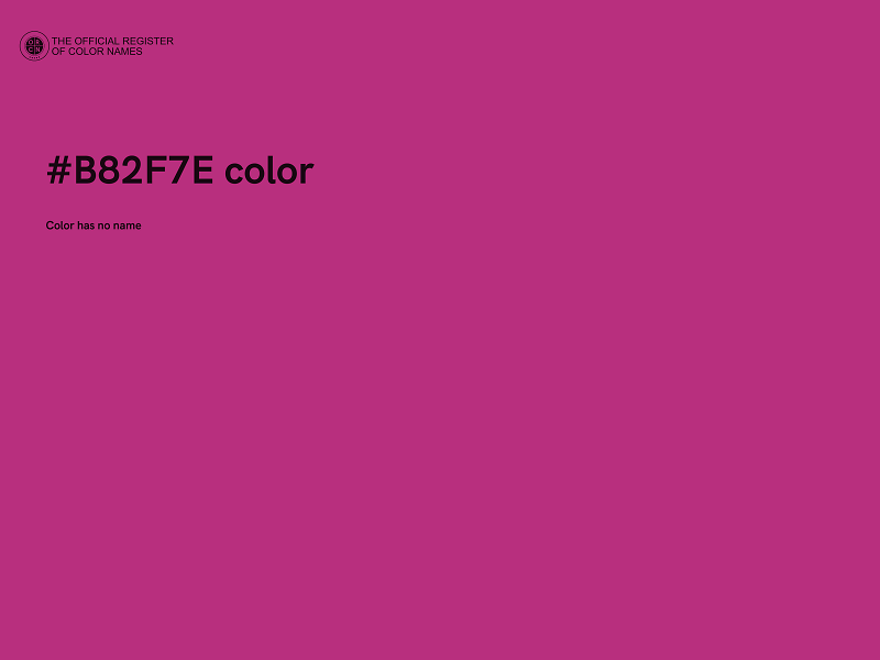 #B82F7E color image