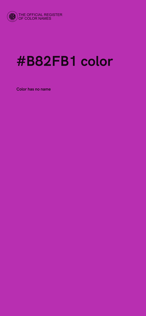 #B82FB1 color image