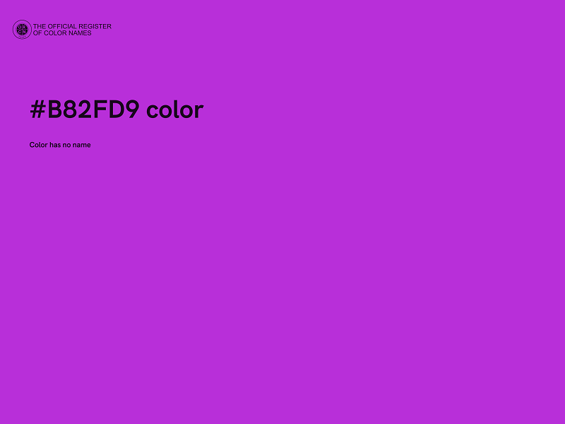 #B82FD9 color image