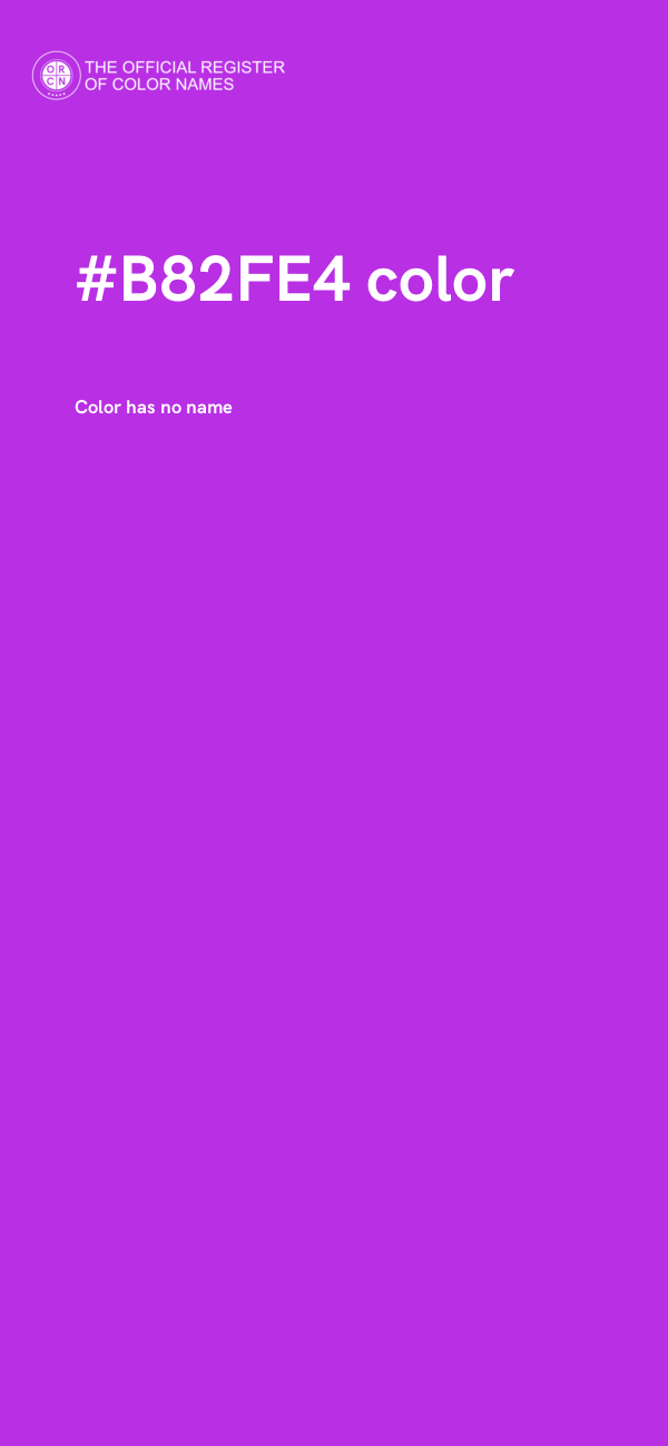 #B82FE4 color image