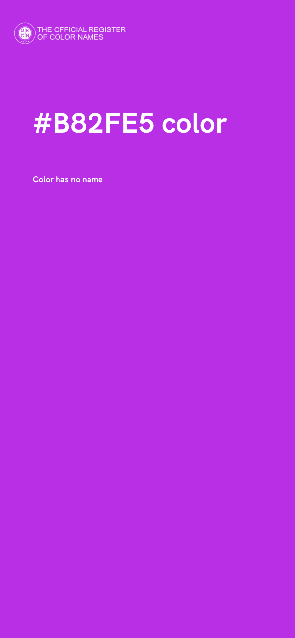 #B82FE5 color image