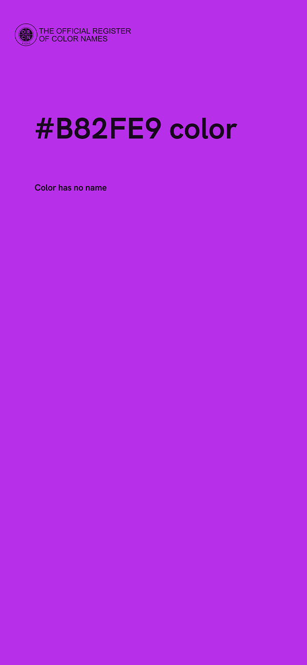 #B82FE9 color image
