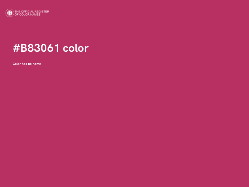 #B83061 color image