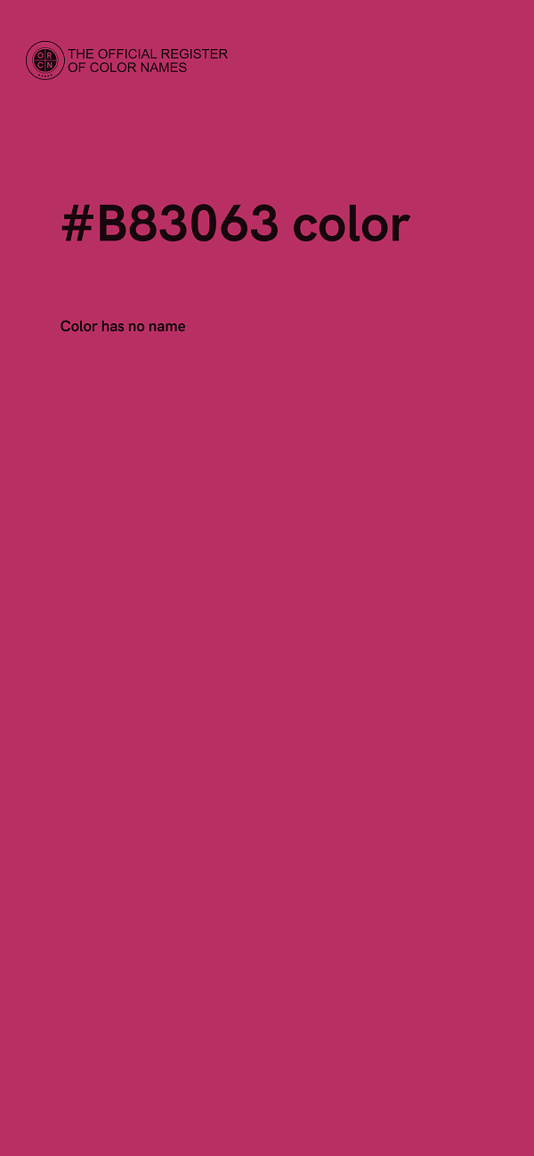 #B83063 color image