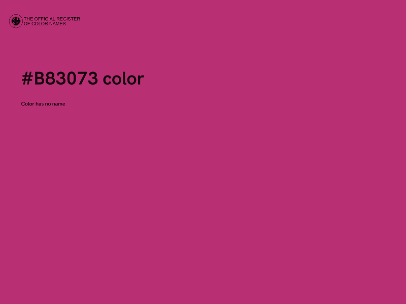 #B83073 color image