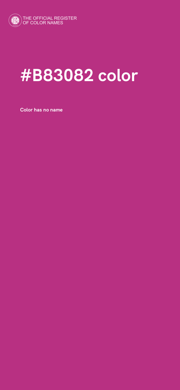 #B83082 color image