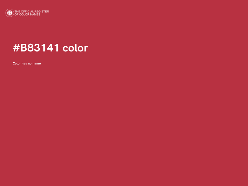 #B83141 color image