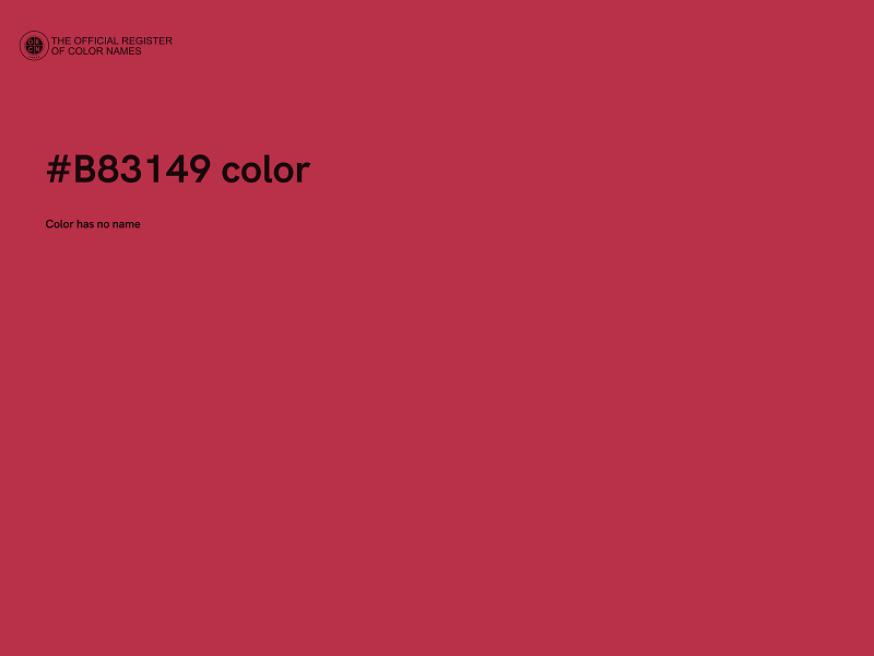 #B83149 color image