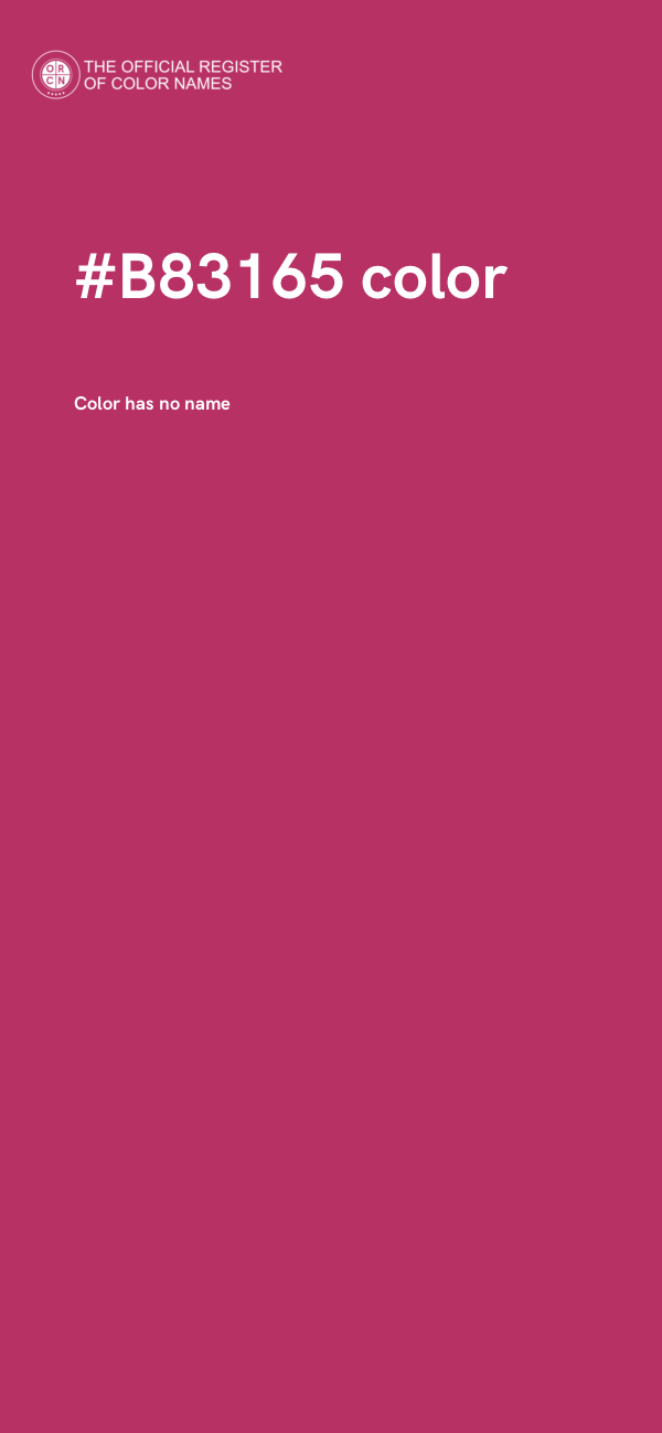 #B83165 color image