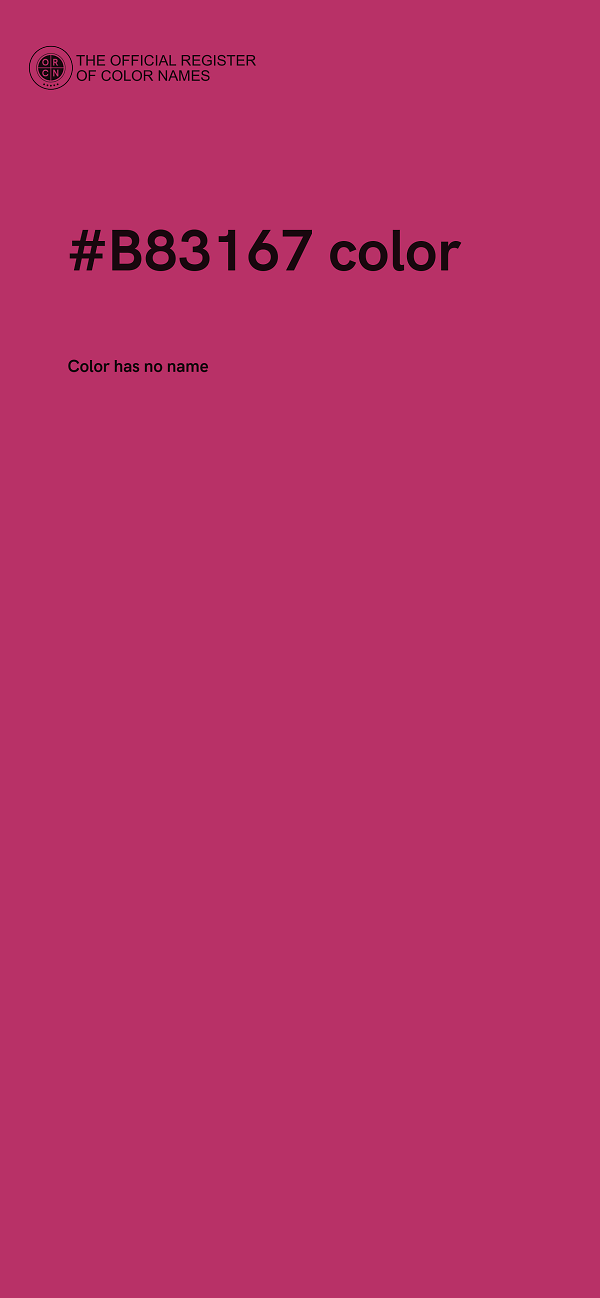 #B83167 color image