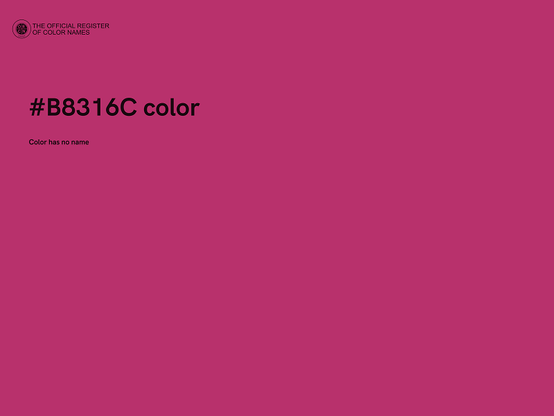 #B8316C color image