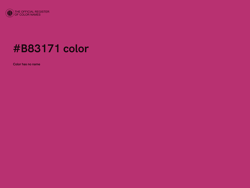 #B83171 color image