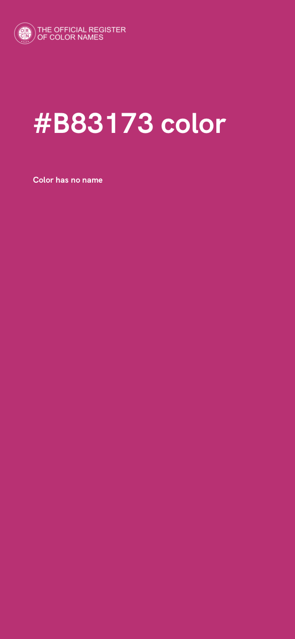 #B83173 color image