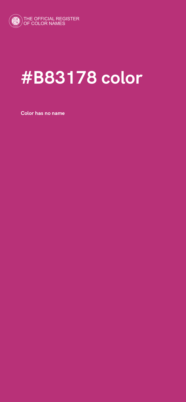#B83178 color image