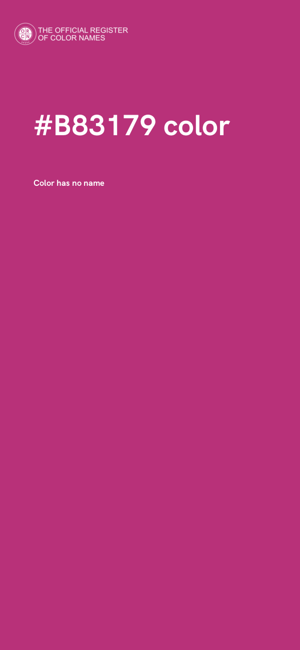#B83179 color image