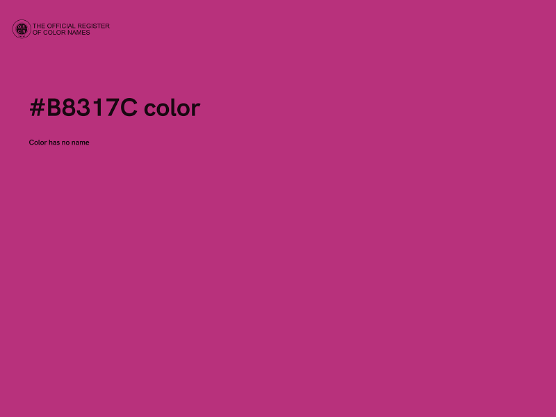 #B8317C color image