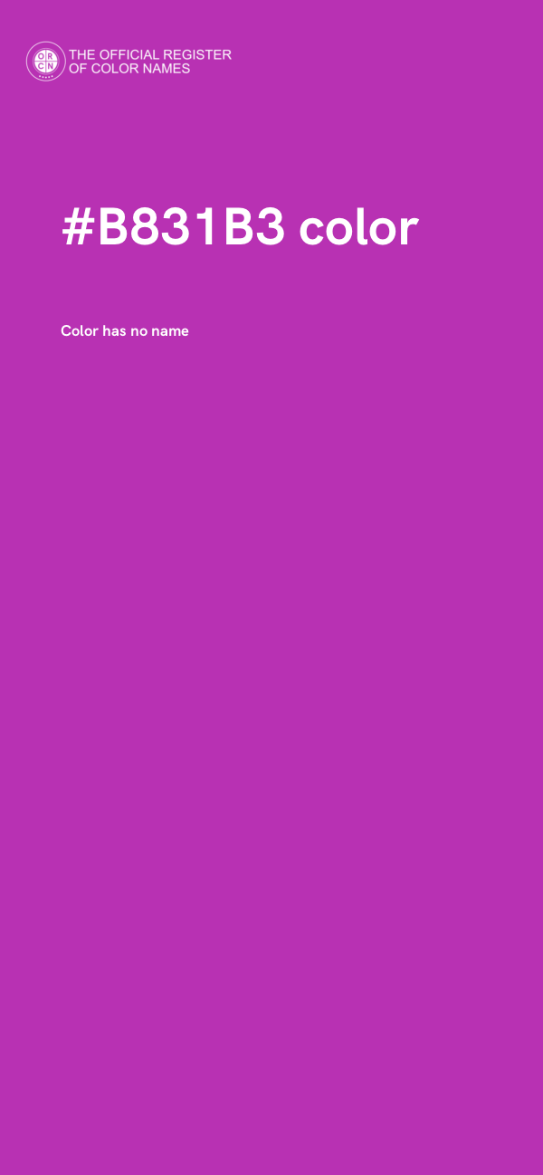 #B831B3 color image