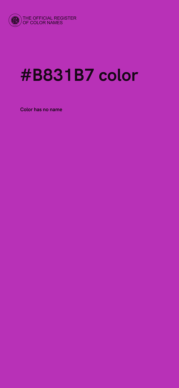 #B831B7 color image