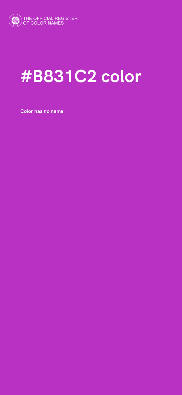 #B831C2 color image