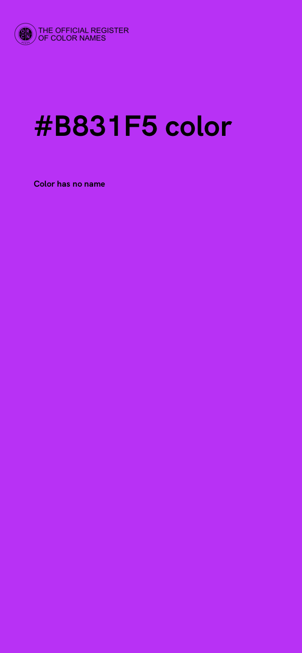 #B831F5 color image