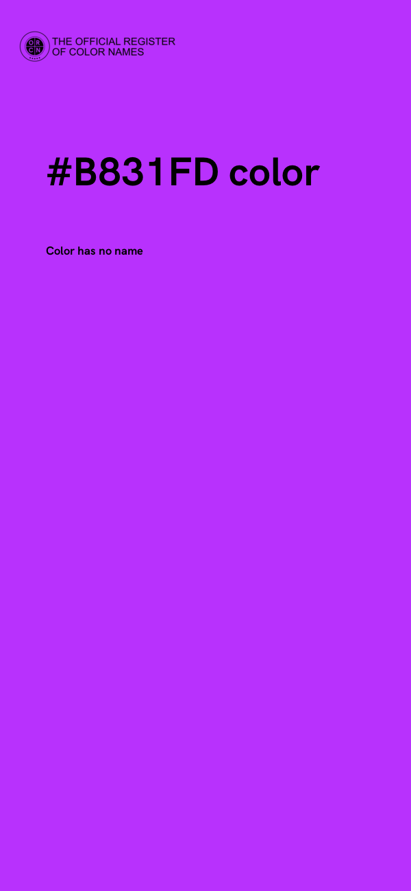 #B831FD color image