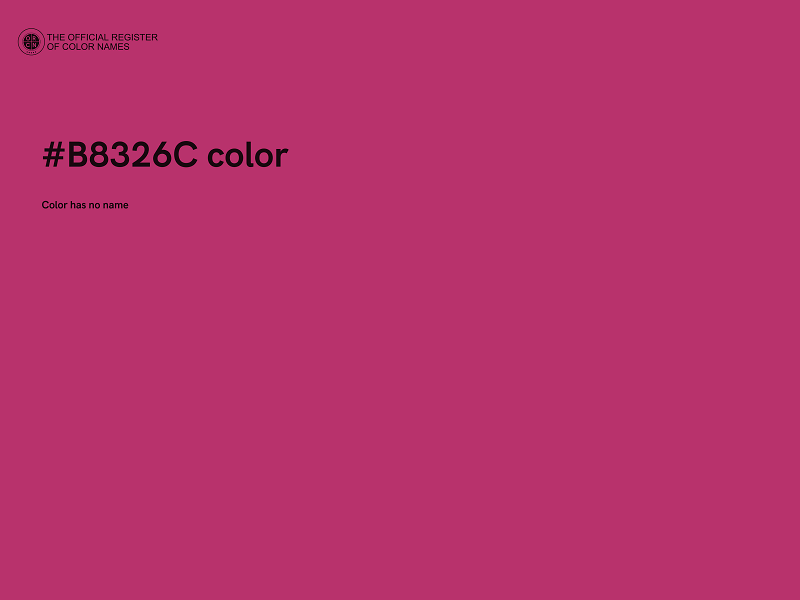 #B8326C color image