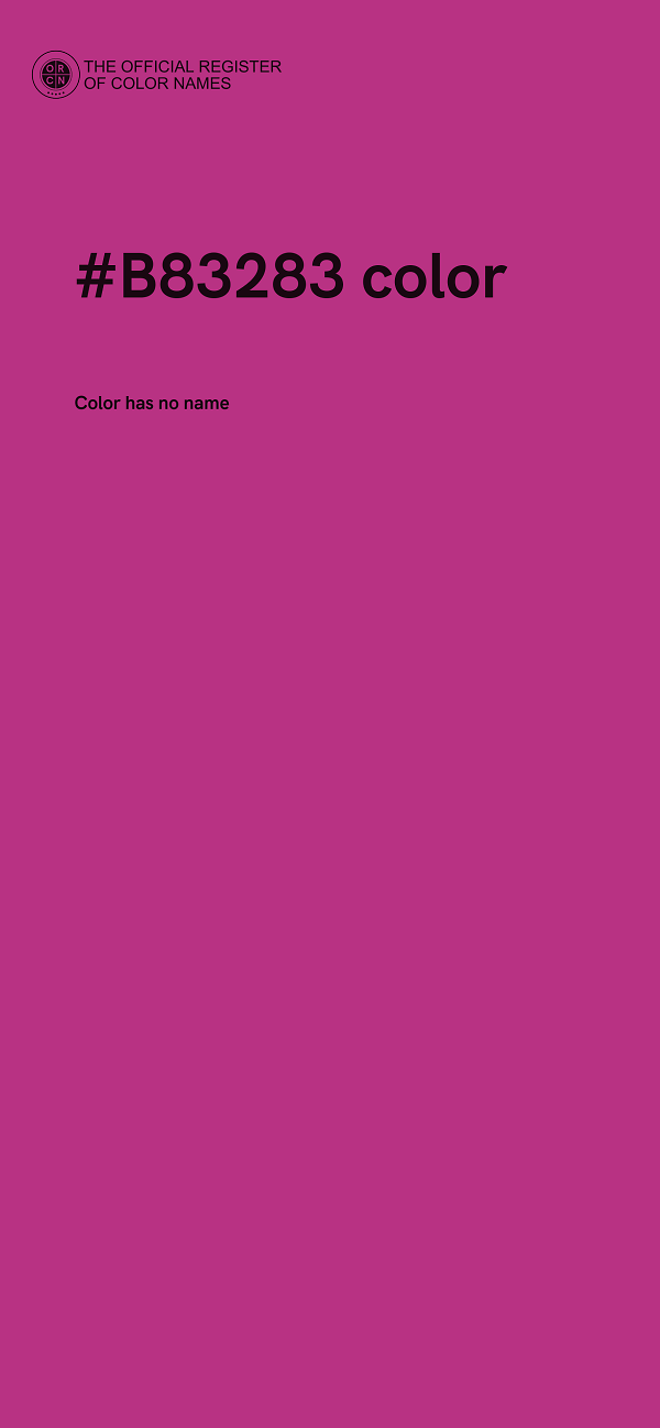 #B83283 color image