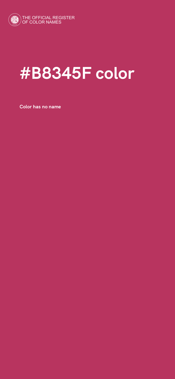 #B8345F color image