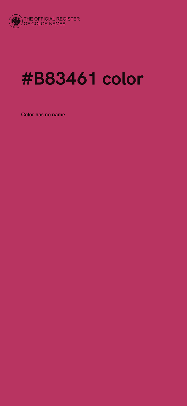 #B83461 color image