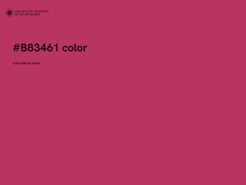 #B83461 color image