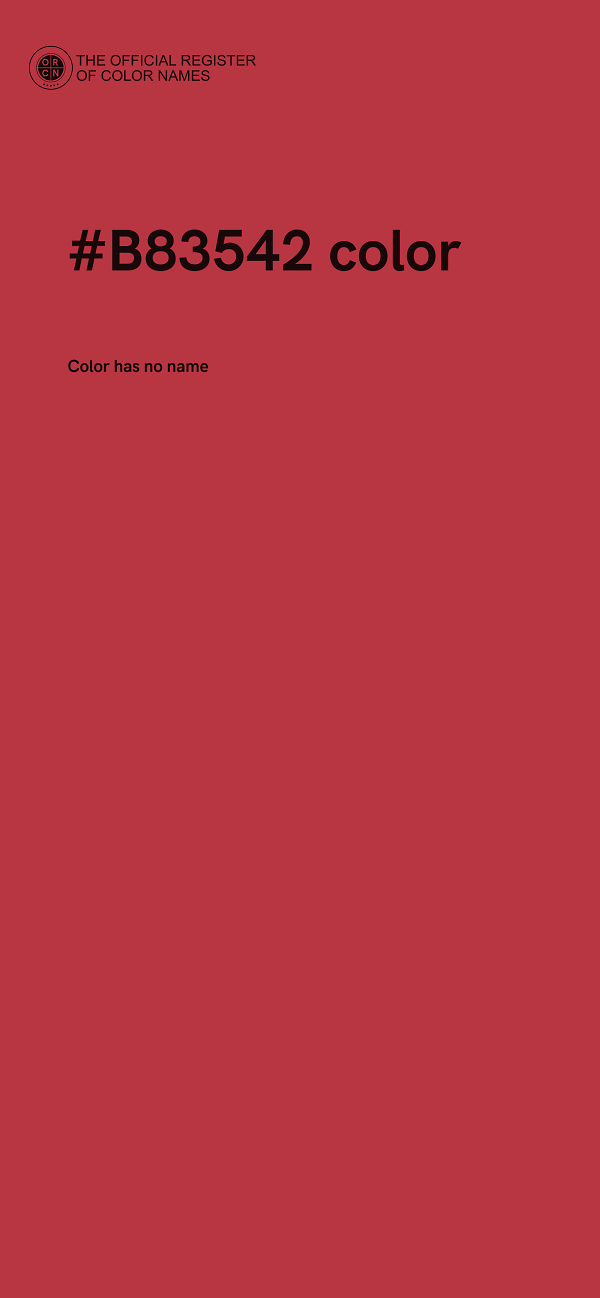 #B83542 color image