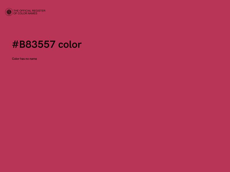 #B83557 color image