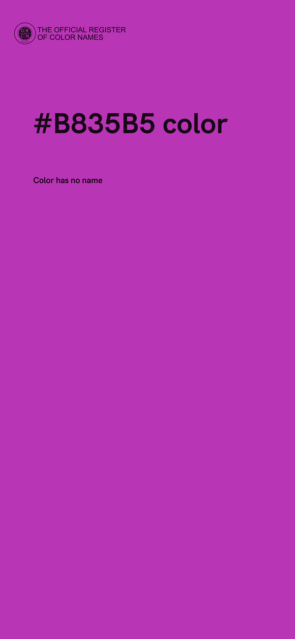 #B835B5 color image