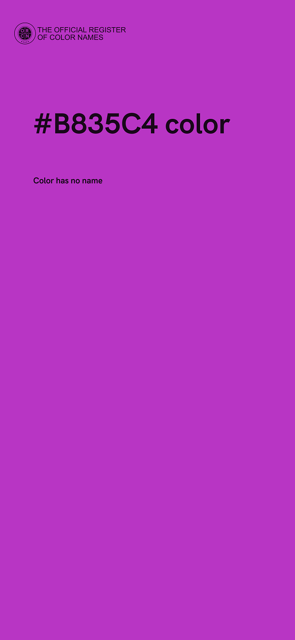 #B835C4 color image