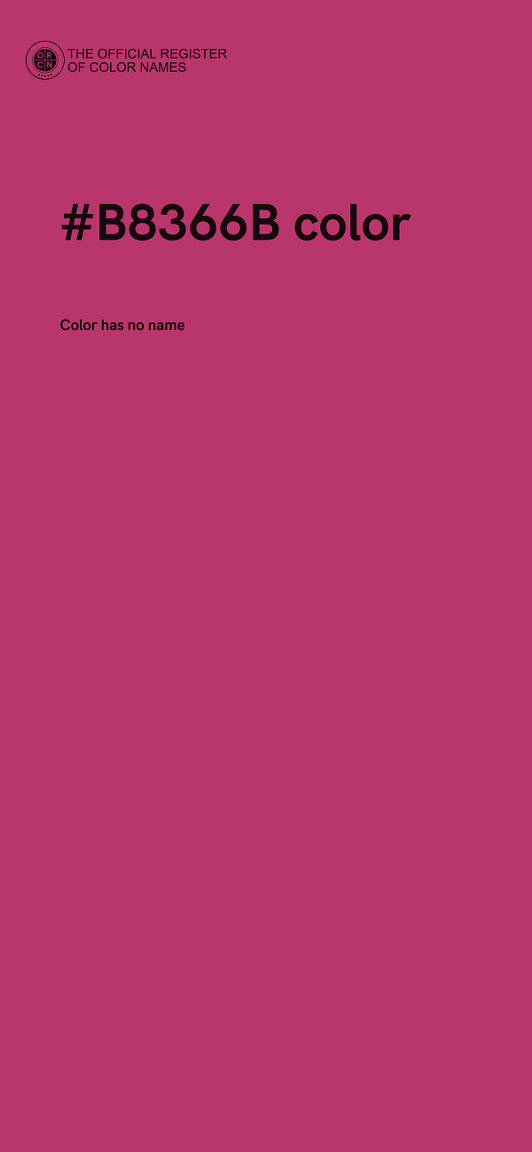 #B8366B color image