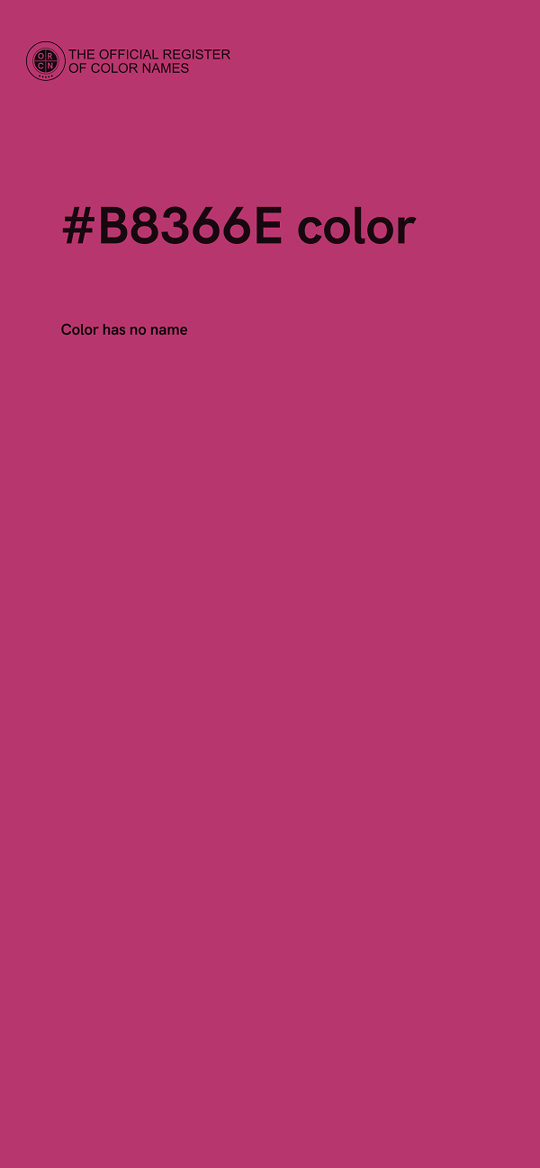 #B8366E color image