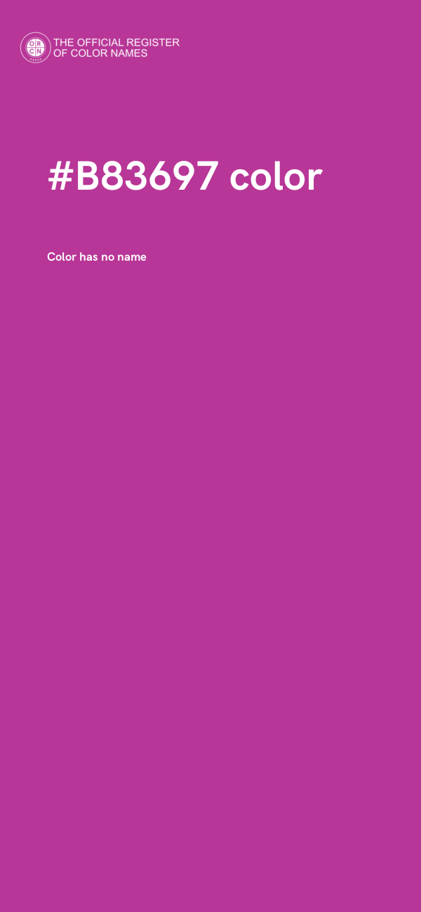 #B83697 color image