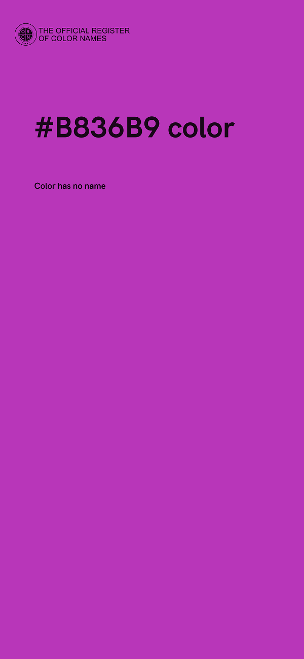 #B836B9 color image