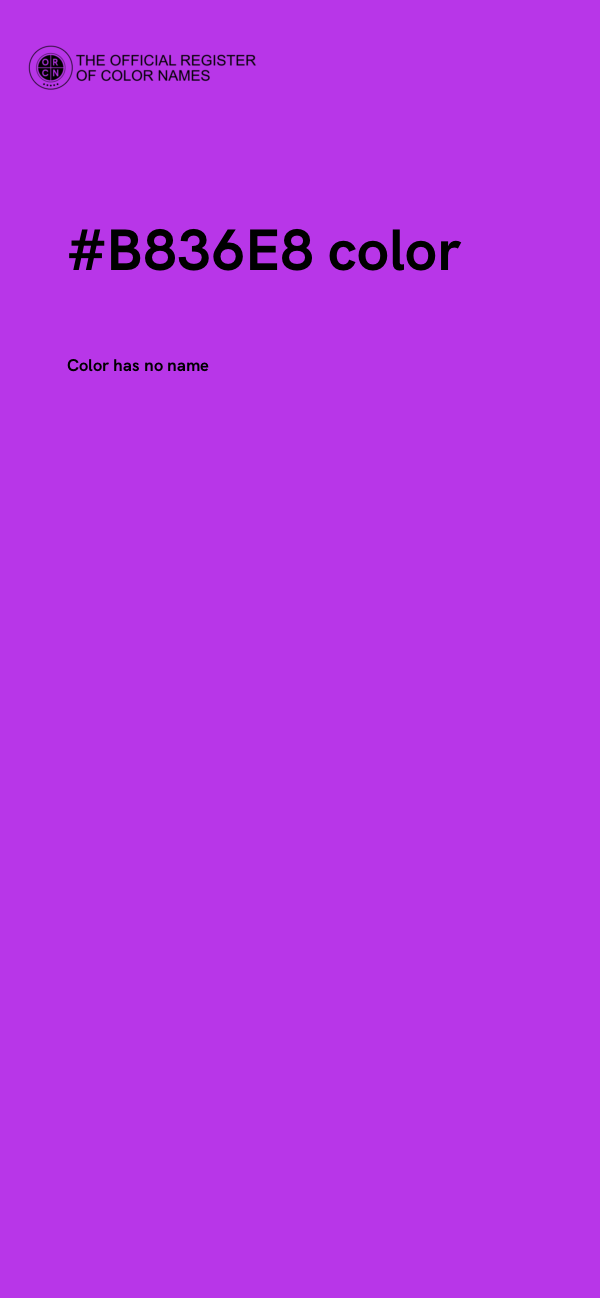 #B836E8 color image