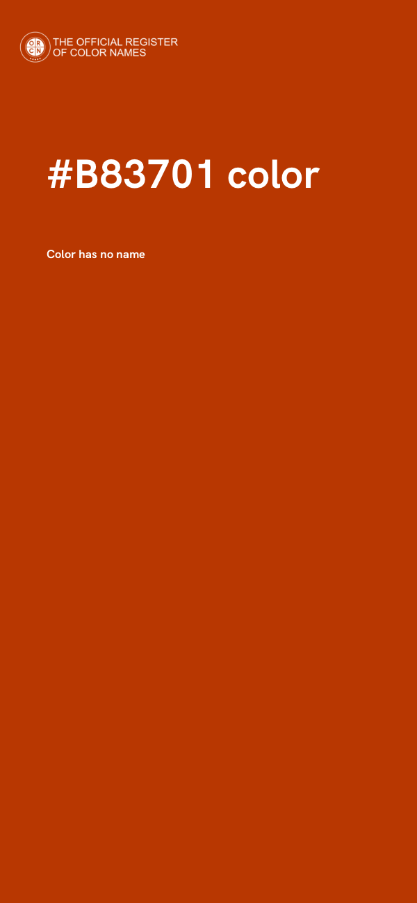 #B83701 color image