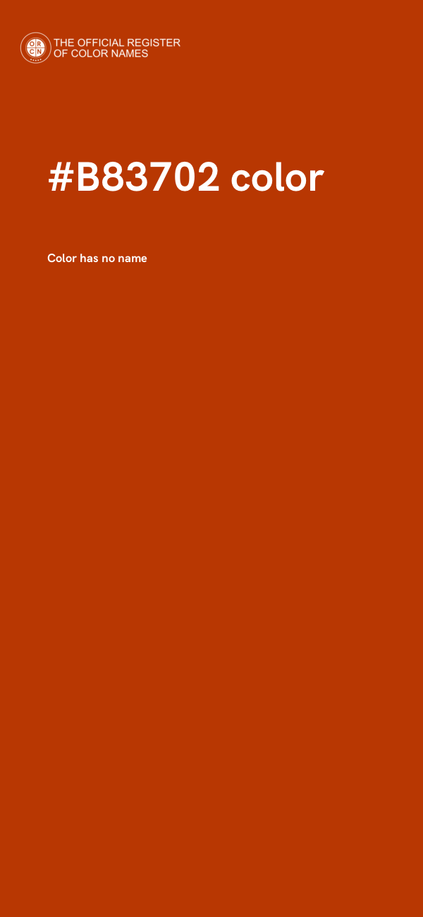 #B83702 color image