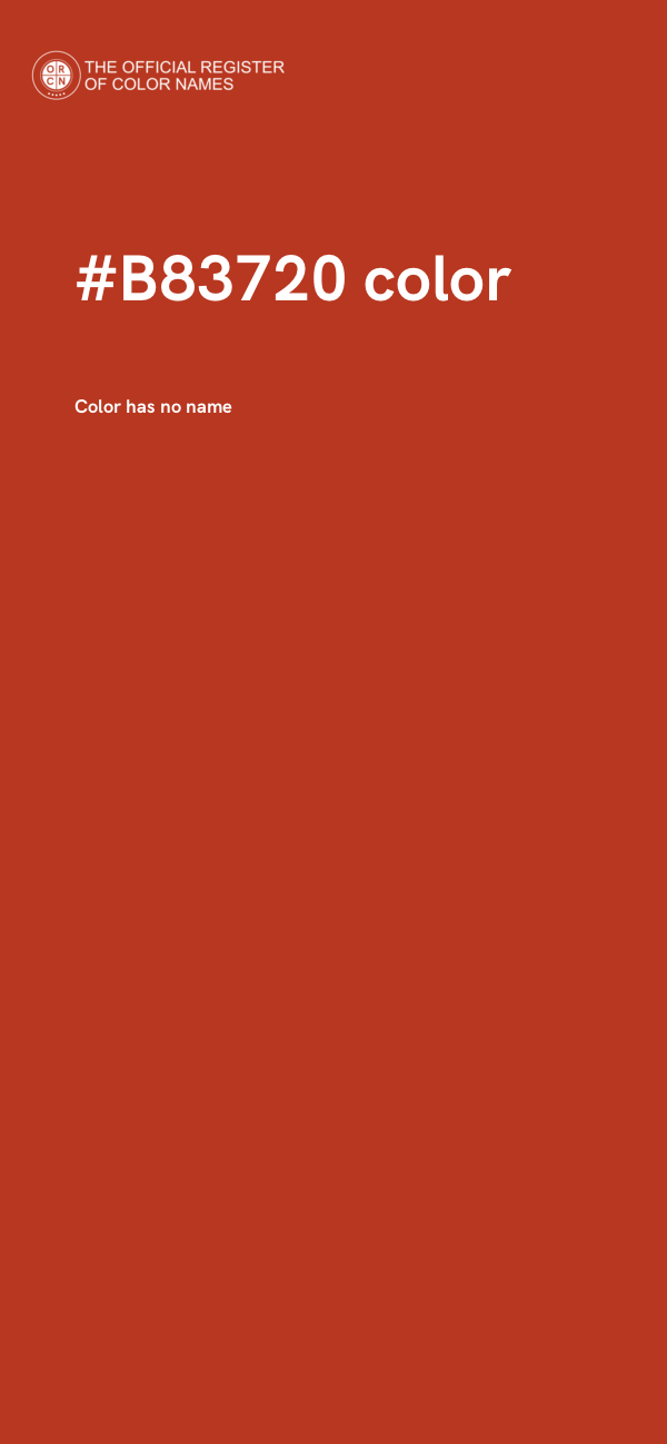 #B83720 color image